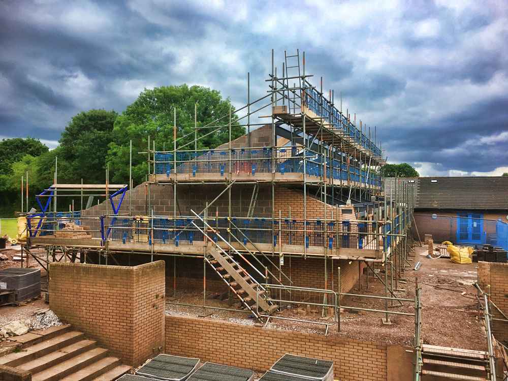 Scaffold project at Holway Park Primary School Taunton