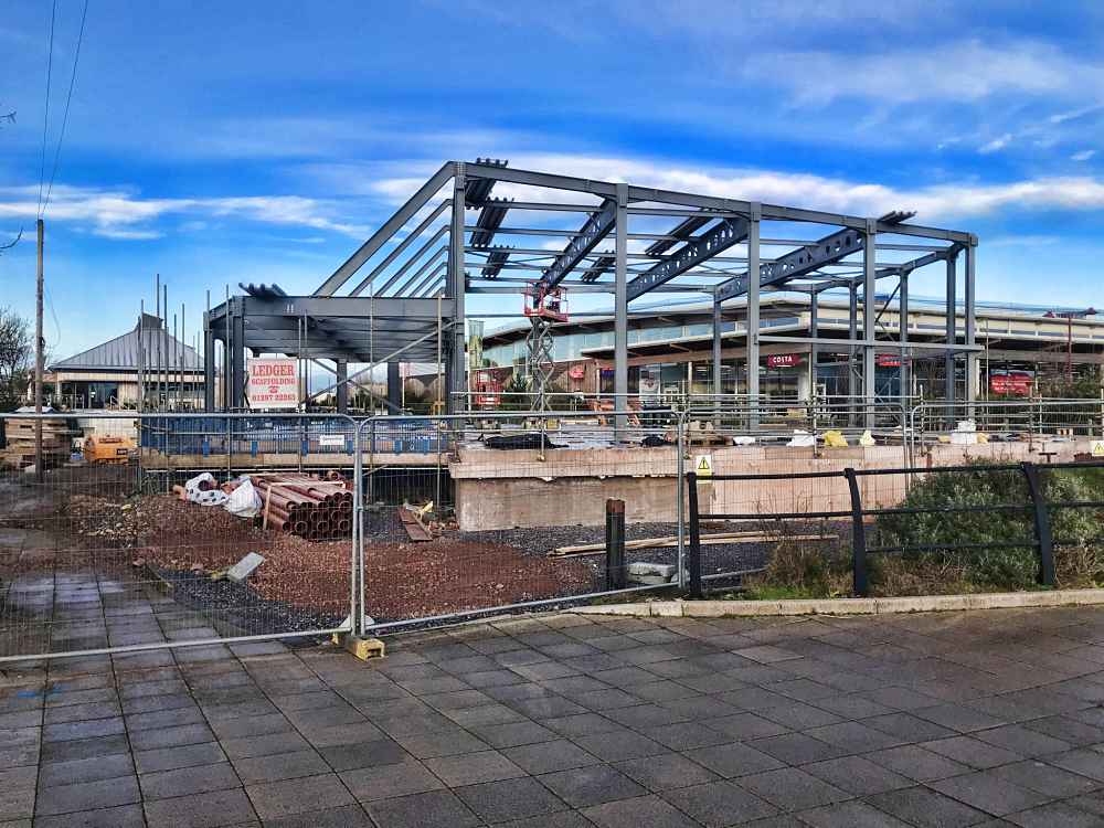 Seaton Tramway Scaffolding for Pollard & Son in East Devon