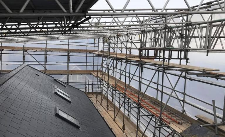 Temporary Roof Scaffolding