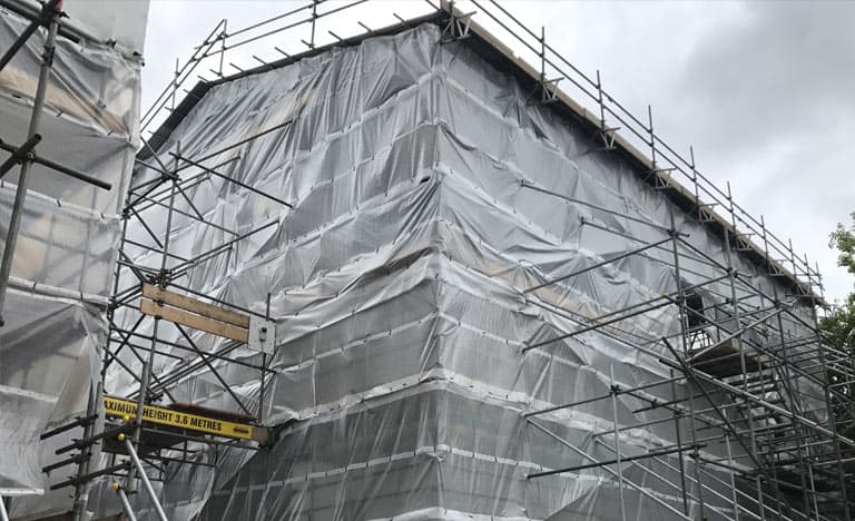 Temporary Roof Scaffolding Devon