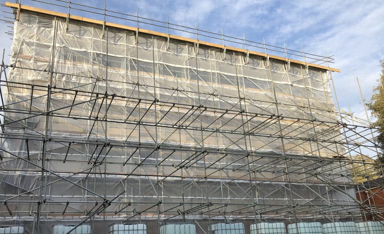 Temporary Roof Scaffolding Devon