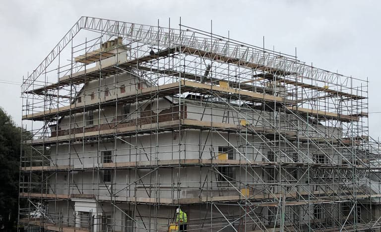 Temporary Roof Scaffolding Devon